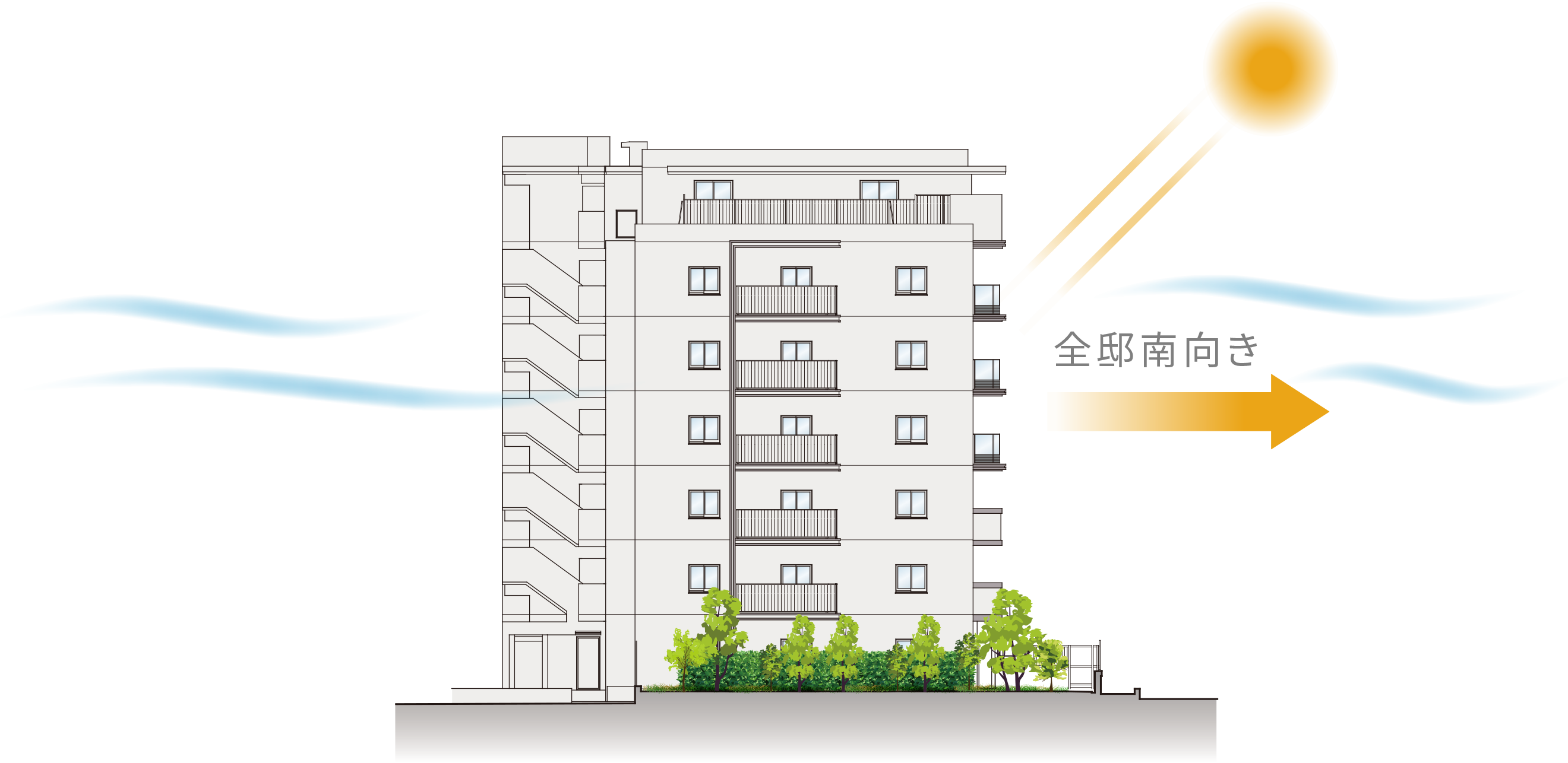 立面図イメージイラスト