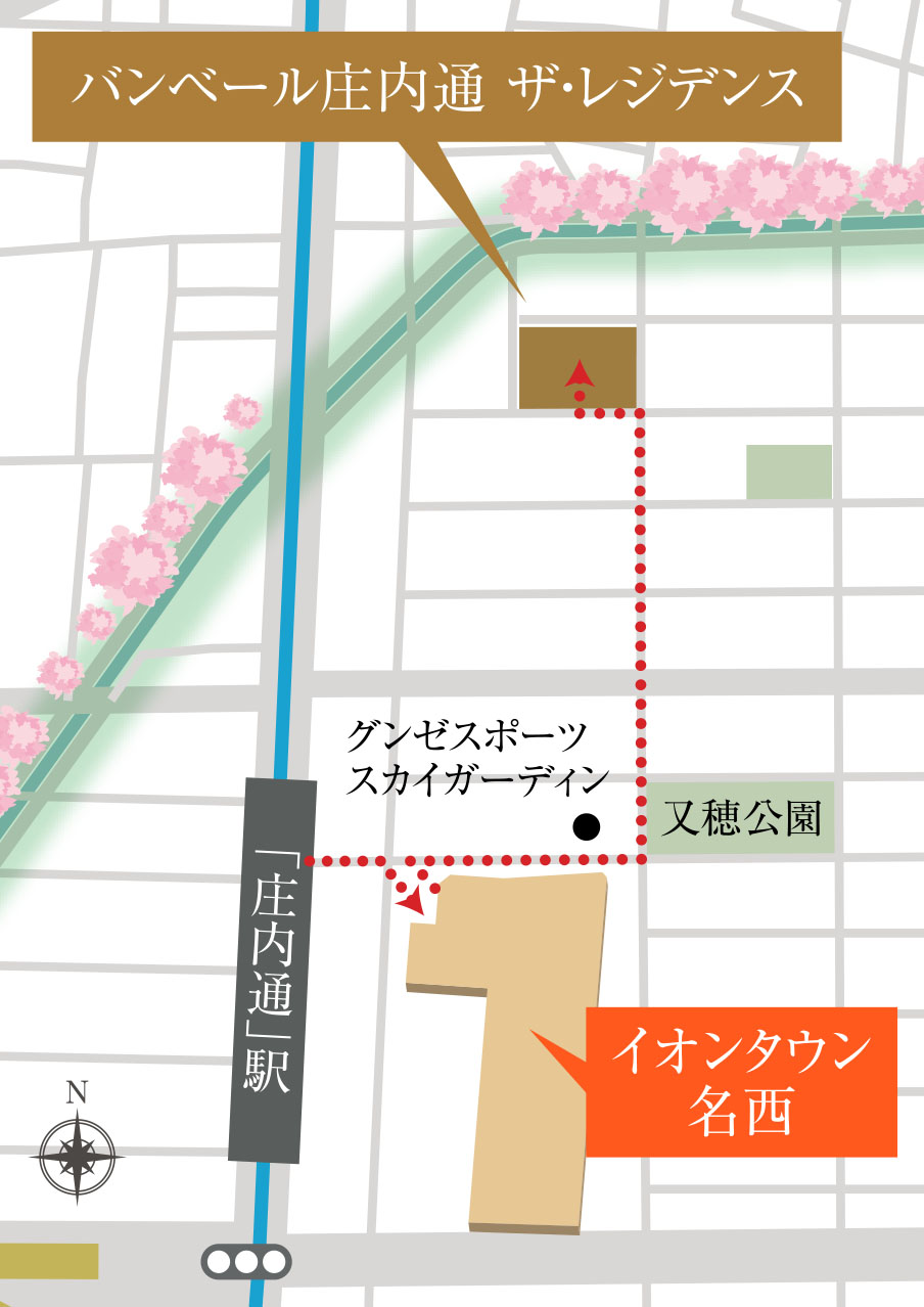 イオンタウン名西マップ